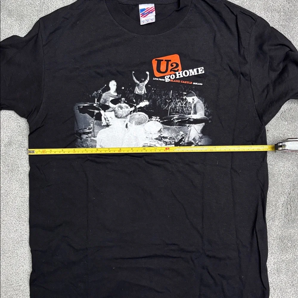 U2 Slane Castle Graphic T-Shirt Black Mediun - Picture 5 of 5